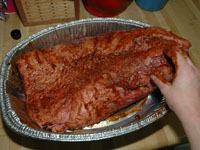 Brisket rubbed